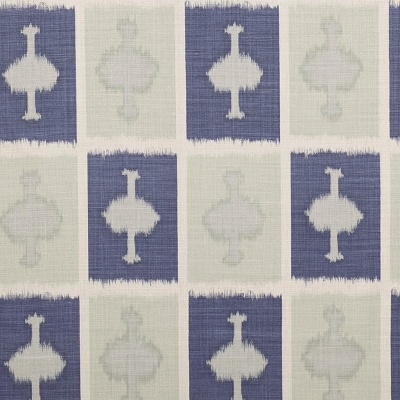 Kit Kemp Ozone Linen Fabric in Indigo
